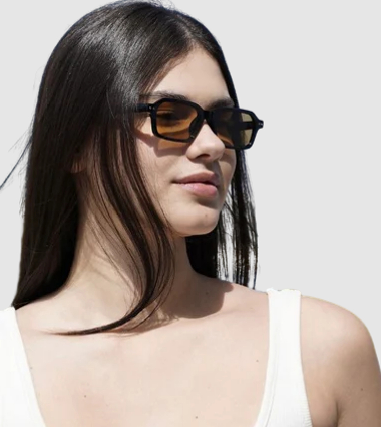 Noir Rectangle Sunglasses