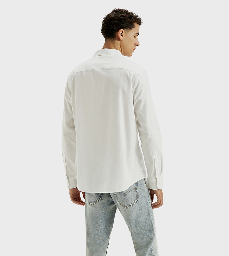 Logo Embroidered Long Sleeves Shirt