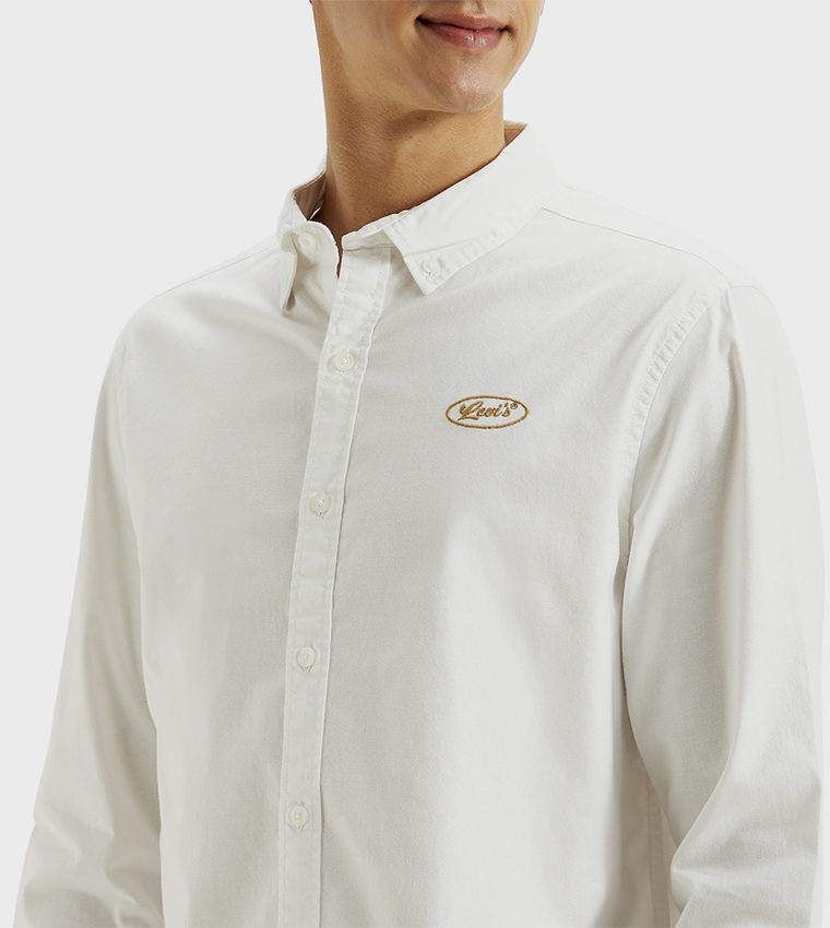 Logo Embroidered Long Sleeves Shirt