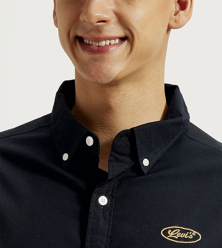 Logo Embroidered Long Sleeves Shirt