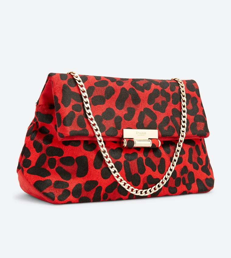 Dune red clutch bag new arrivals