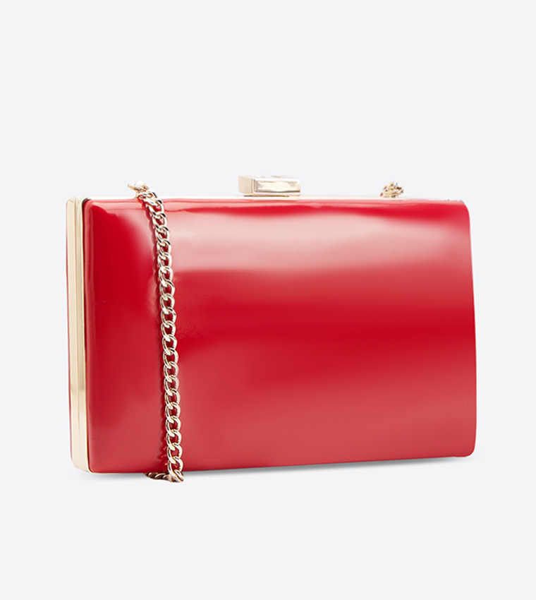 Buy Dune London Brocco Clutch Red 0007500670032211 In Red