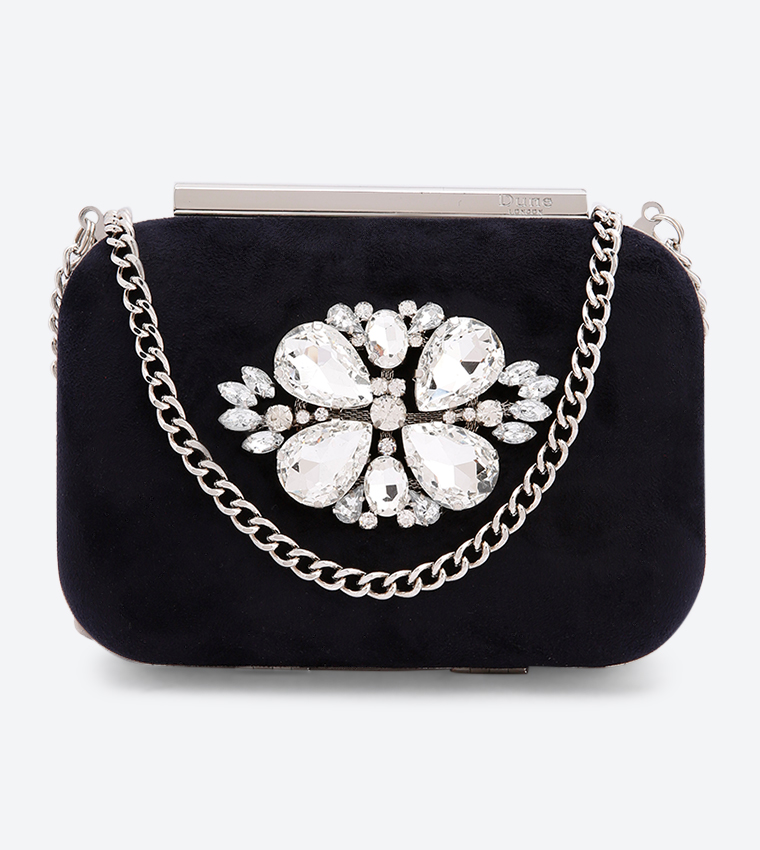 Navy box clutch 2025