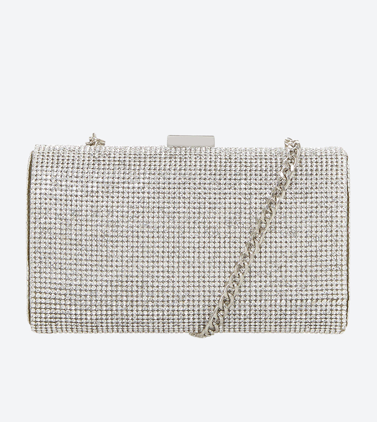 حقيبة يد -فضي