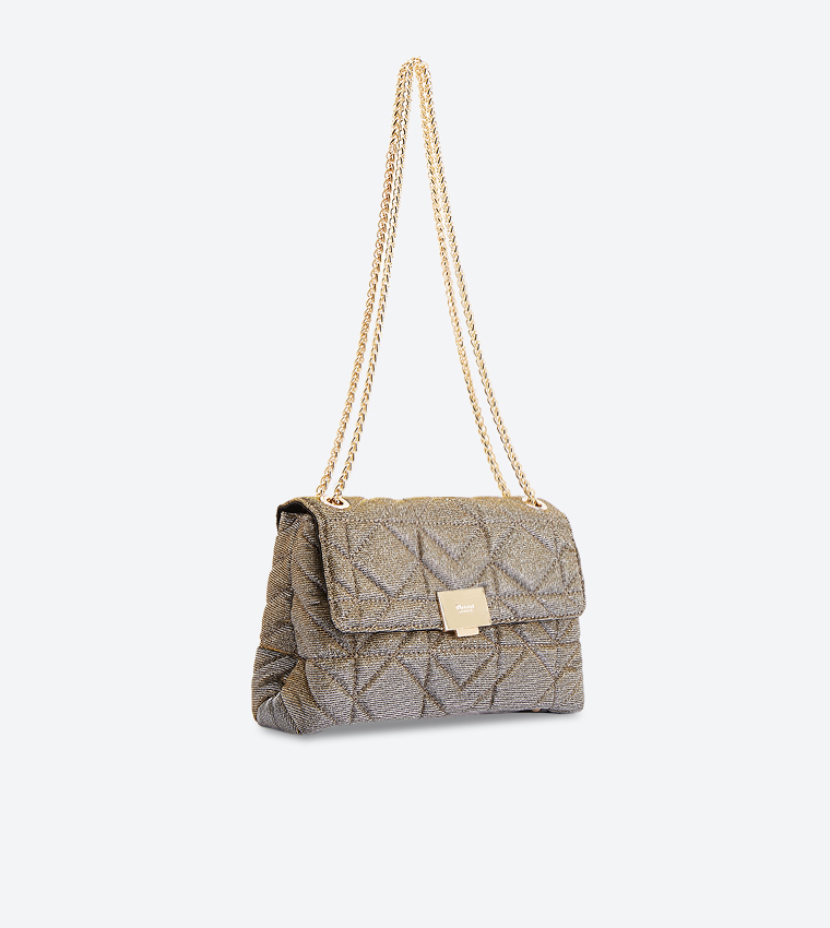 Buy Dune London Evangelina Di Quilted Shoulder Bags Gold 0009500110246395 In Gold 6thStreet Qatar