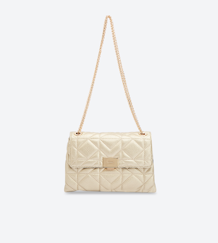 Buy Dune London Evangelina Quilted Shoulder Bags Gold 0009500110246398 In Gold 6thStreet Kuwait
