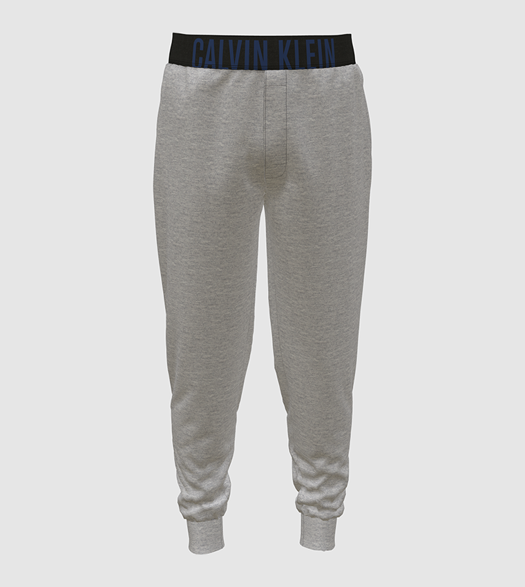 Buy Calvin Klein Logo Printed Slim Fit Joggers In Grey 6thStreet Bahrain