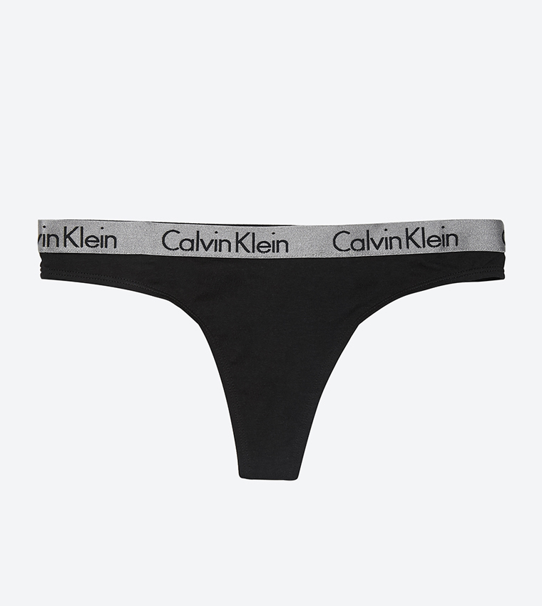 Calvin klein logo thong new arrivals