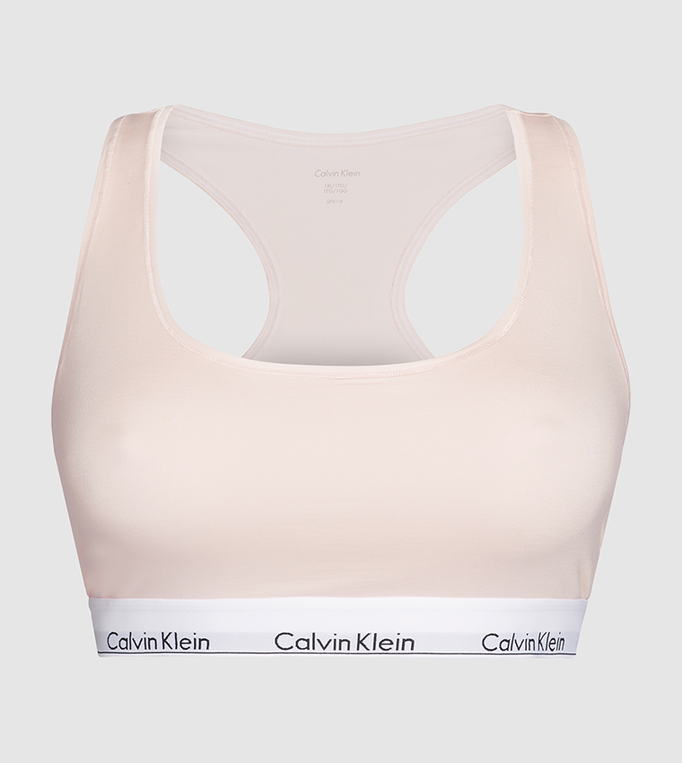 Calvin klein pink sports bra deals