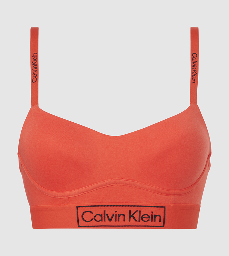 Buy Calvin Klein Light Lined Sports Bra In Red 6thStreet Qatar
