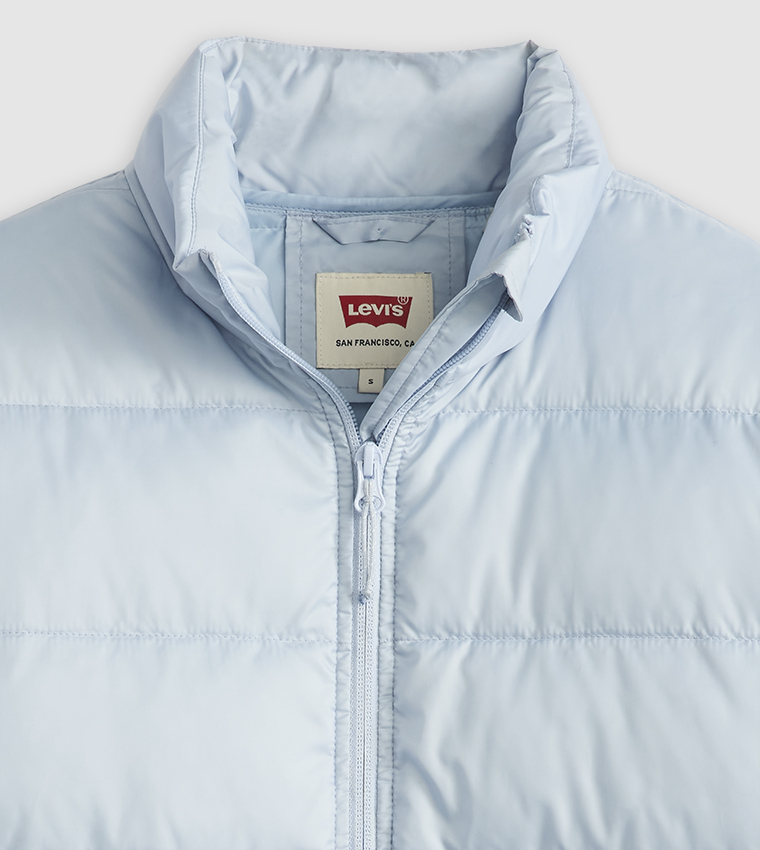 HOLLY Zippered High Neck Puffer Jacket