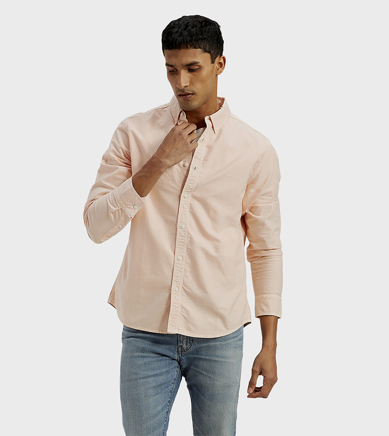Logo Embroidered Long Sleeves Shirt