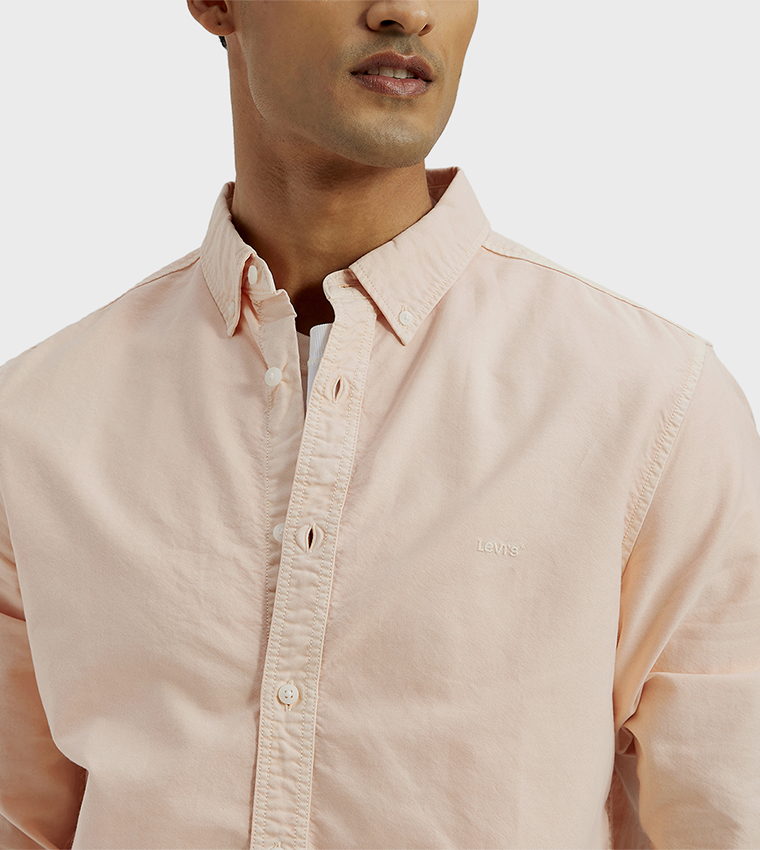 Logo Embroidered Long Sleeves Shirt