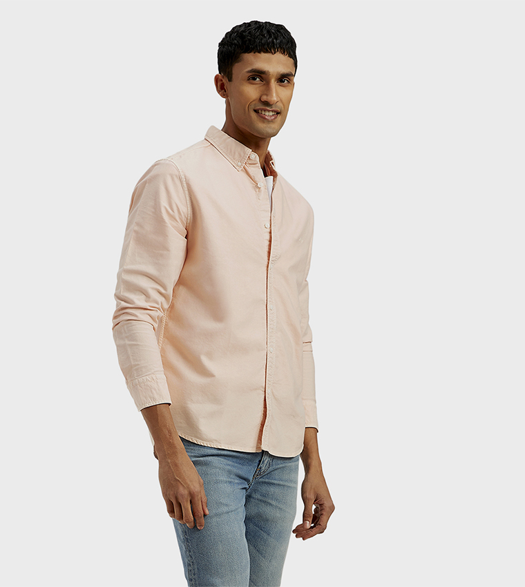 Logo Embroidered Long Sleeves Shirt