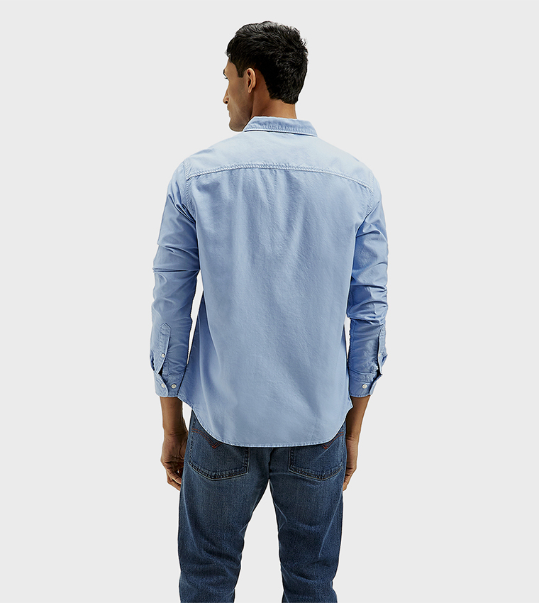 Logo Embroidered Long Sleeves Shirt