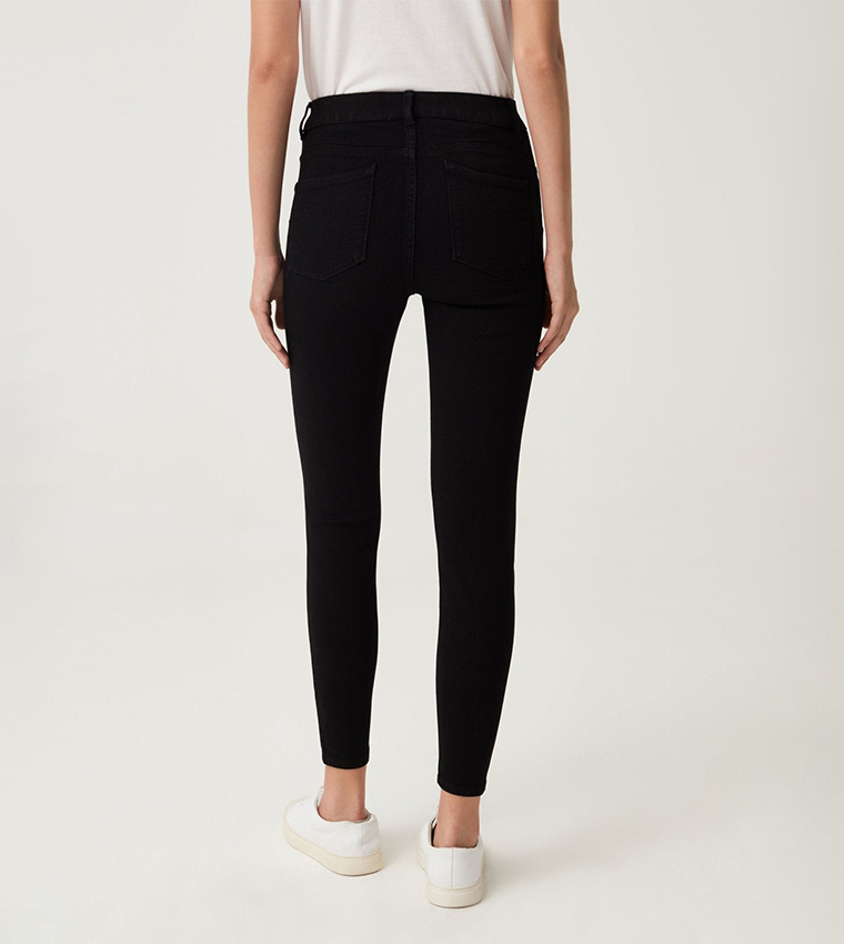 Solid Push-Up Skinny Fit Jeans