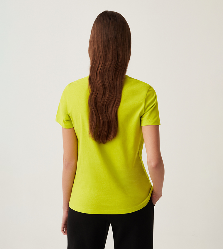 Solid Crew Neck T-Shirt