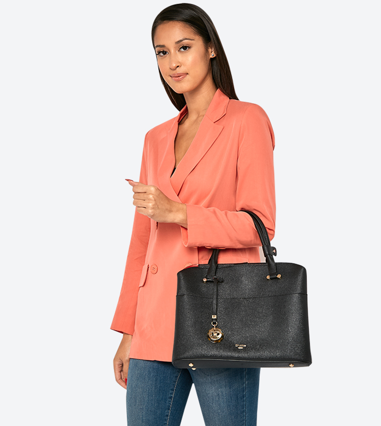 DARING Logo Charm Shopper Bag