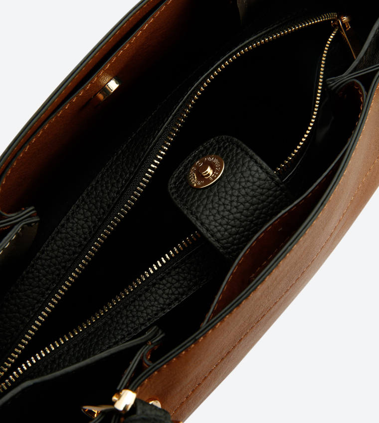 Buy Dune London Dolee Tote Bag Tan 0019506660033351 In Brown 6thStreet Kuwait