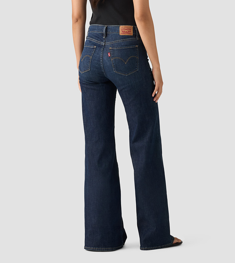 318 Washed Shaping Wide Leg Jeans