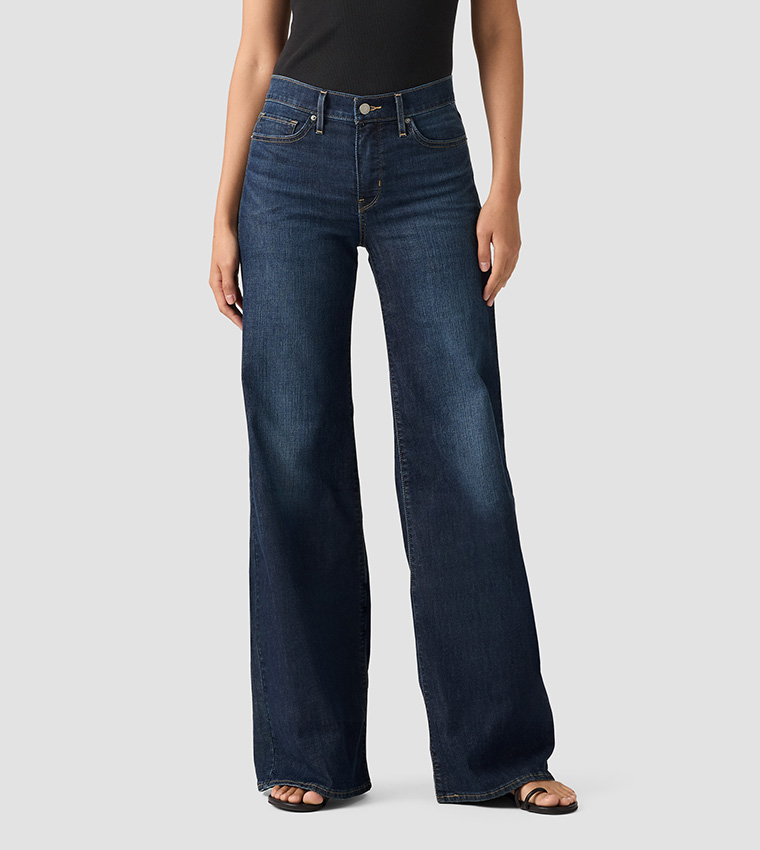 318 Washed Shaping Wide Leg Jeans