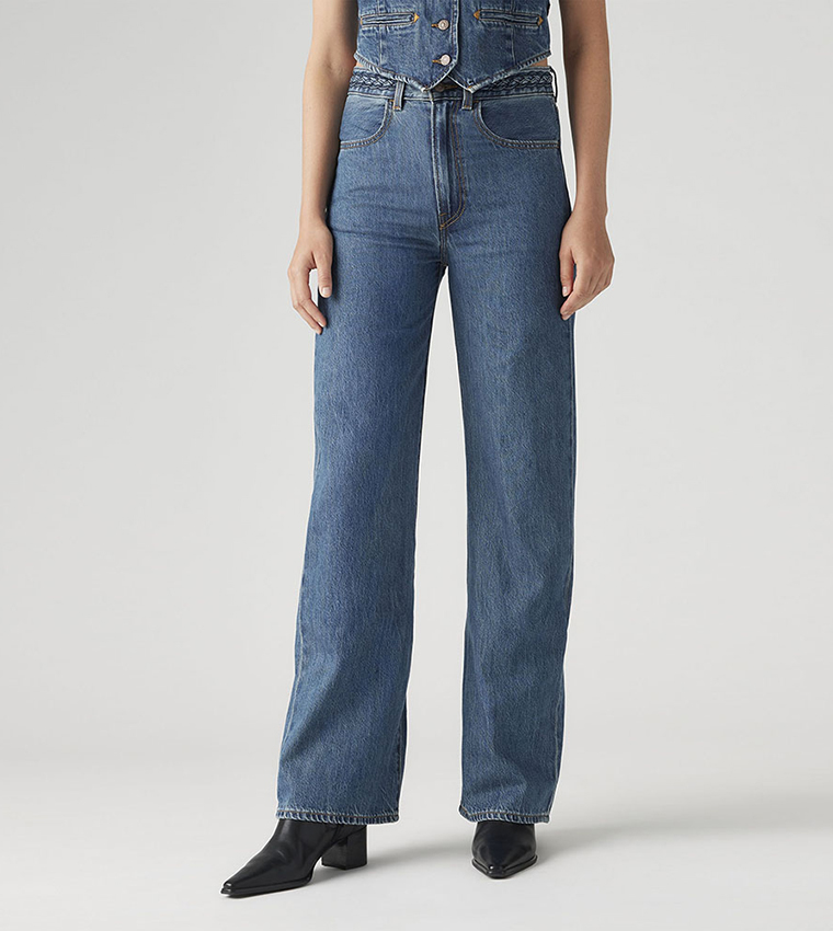 Washed Wide Leg Jeans