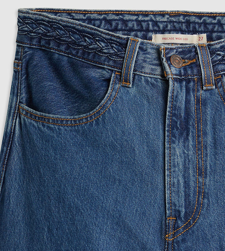 Washed Wide Leg Jeans