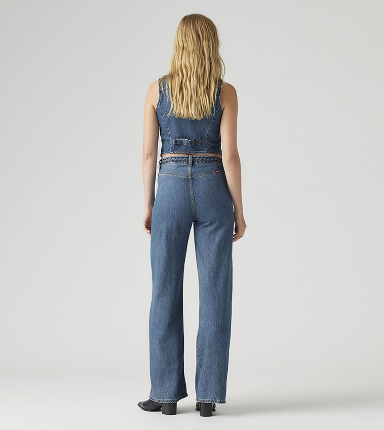 Washed Wide Leg Jeans