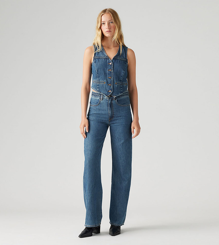 Washed Wide Leg Jeans