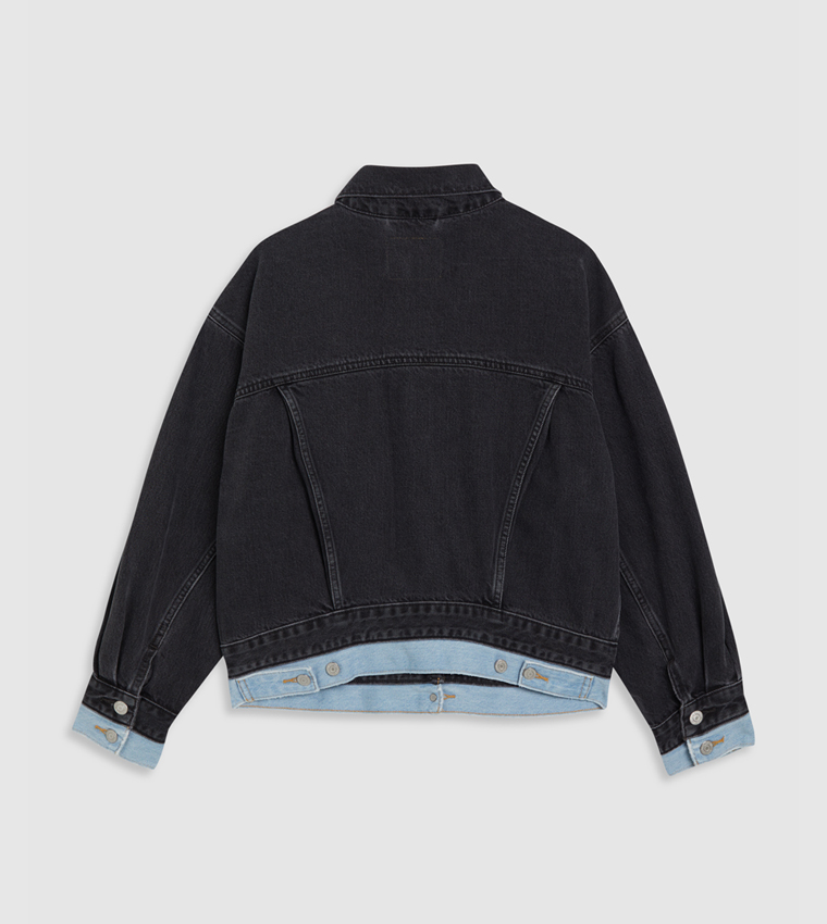 Double Pocket Detail Denim Jacket