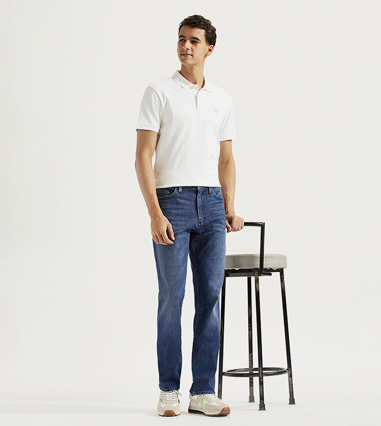 513 Washed Straight Fit Jeans