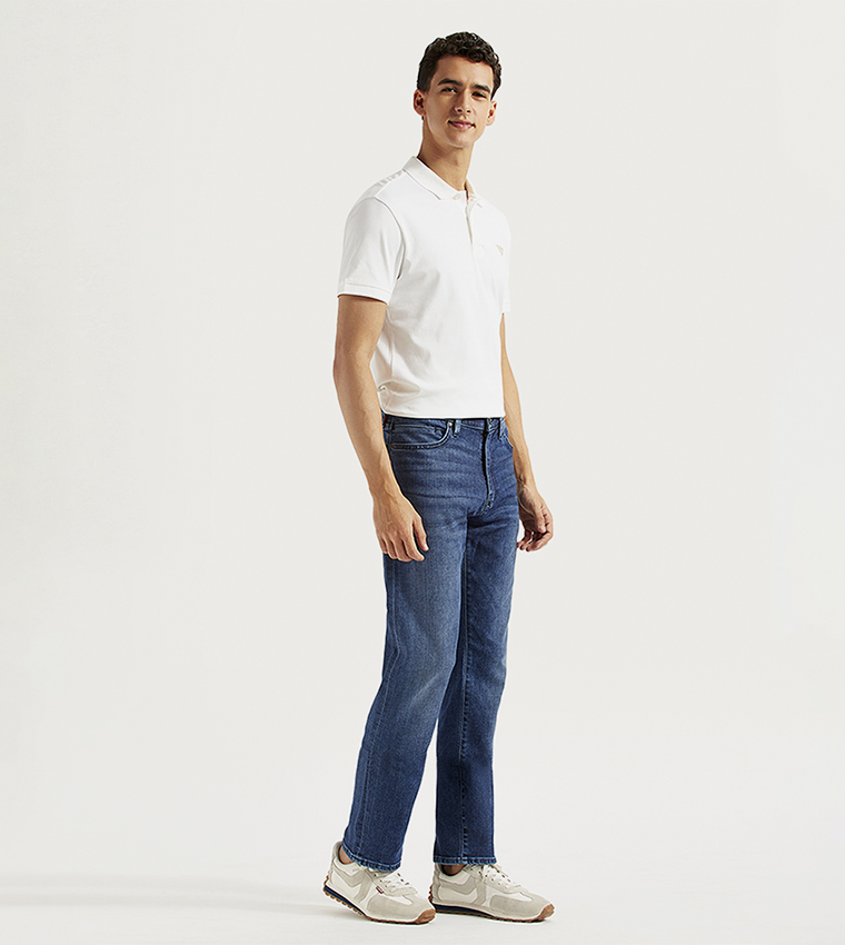 513 Washed Straight Fit Jeans
