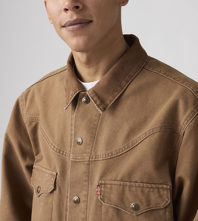 Western Shorthorn Trucker Denim Jacket