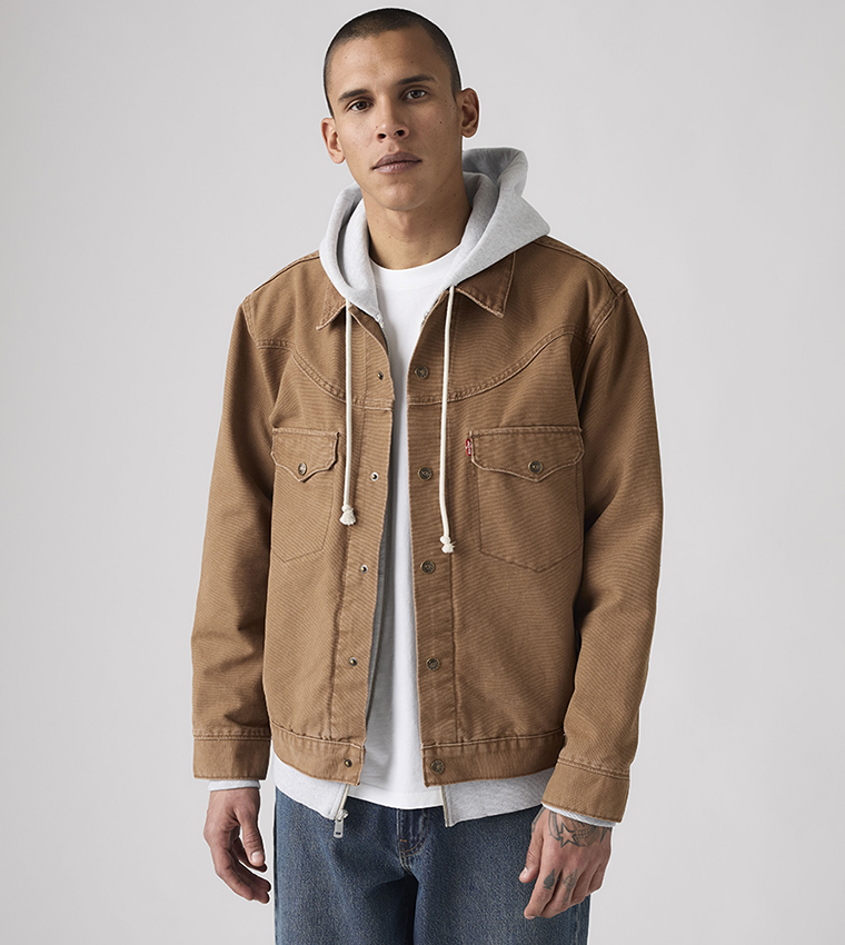 Western Shorthorn Trucker Denim Jacket