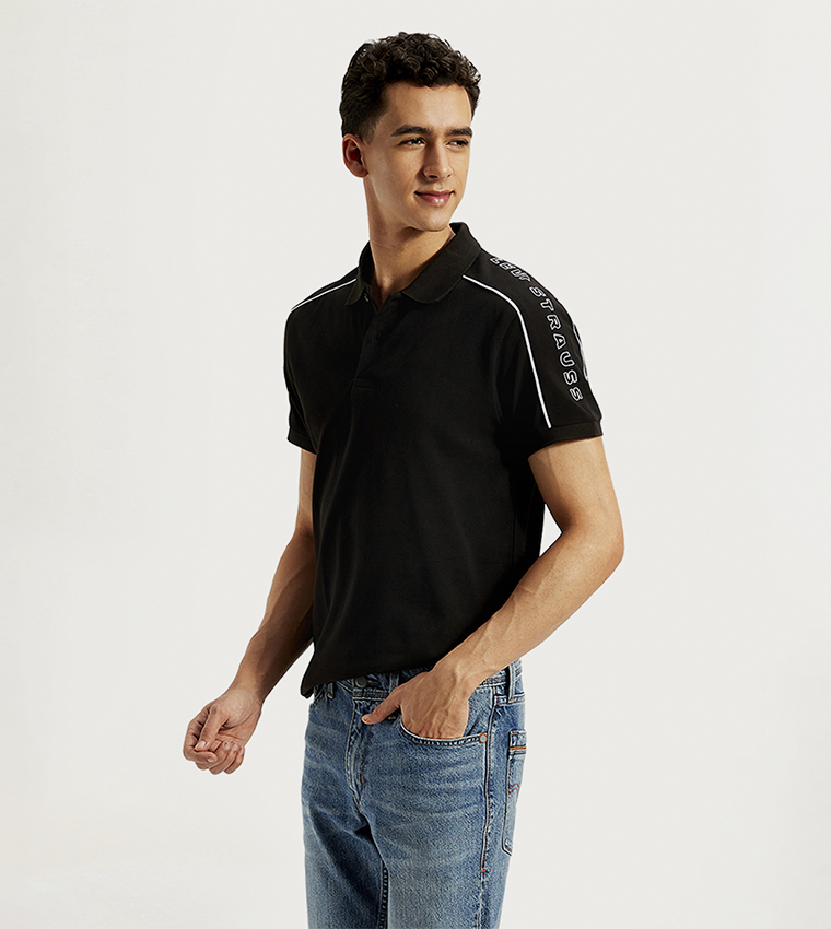 Printed Slim Fit Polo T-Shirt