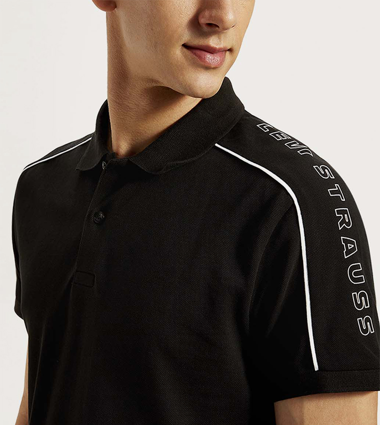 Printed Slim Fit Polo T-Shirt