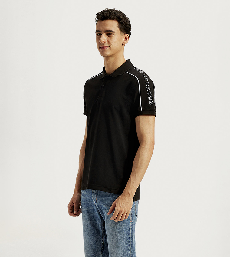 Printed Slim Fit Polo T-Shirt
