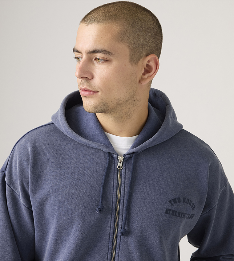 Two Horse Hooded Zip-Up Jacket