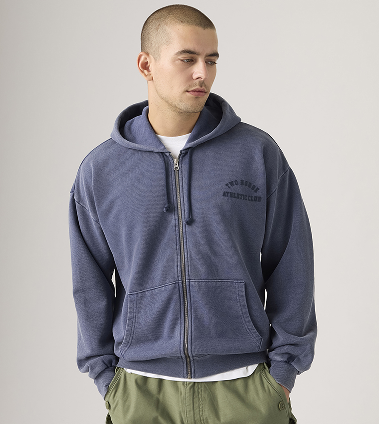 Two Horse Hooded Zip-Up Jacket