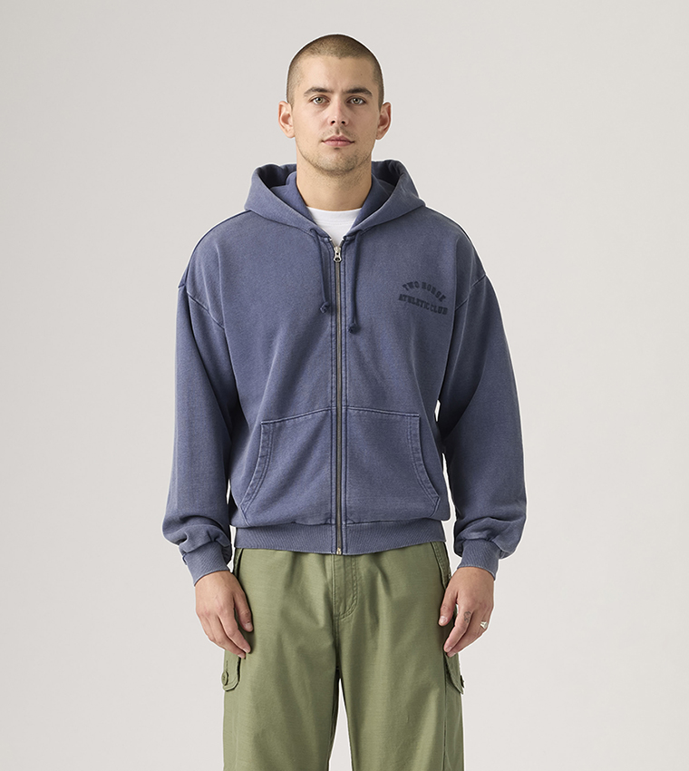 Two Horse Hooded Zip-Up Jacket