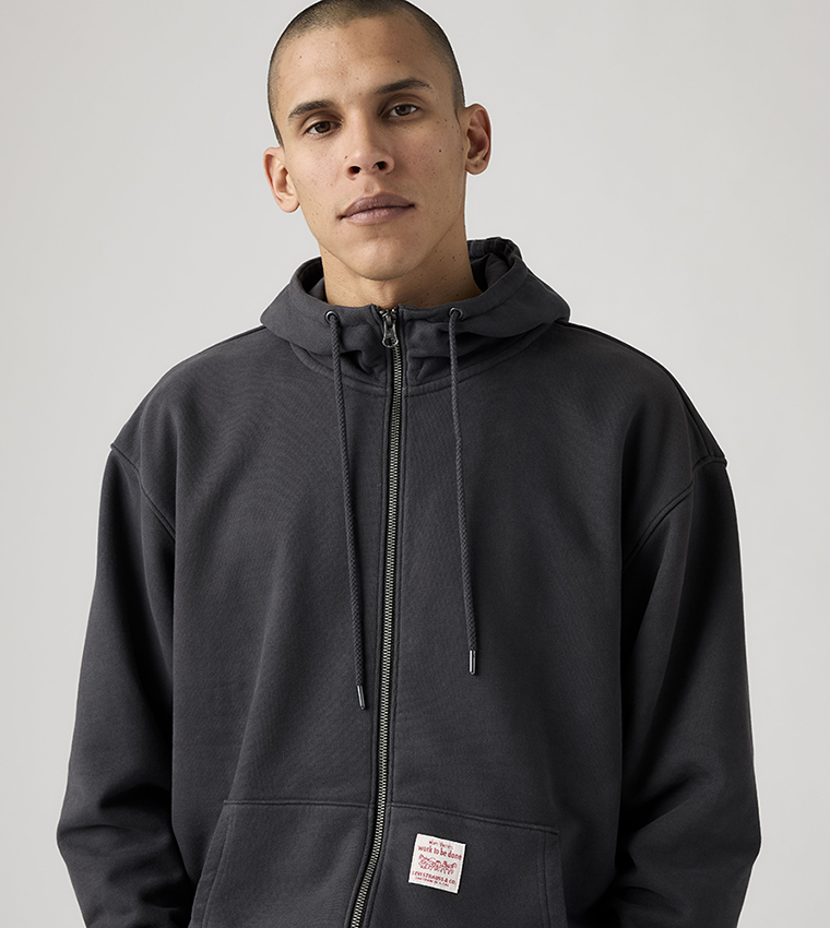 Zippered Hooded Jacket