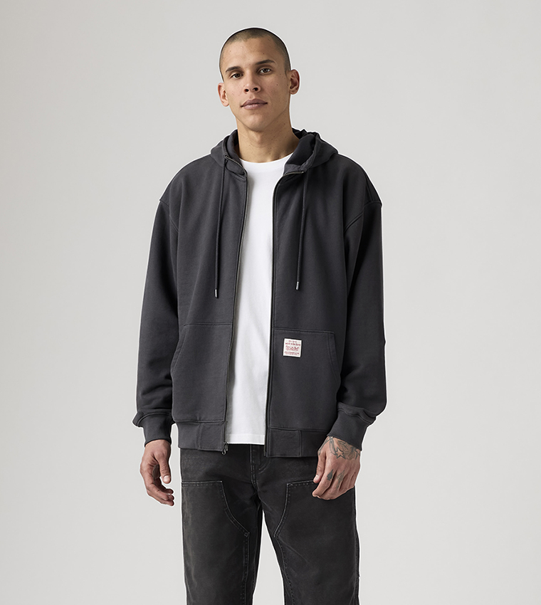 Zippered Hooded Jacket