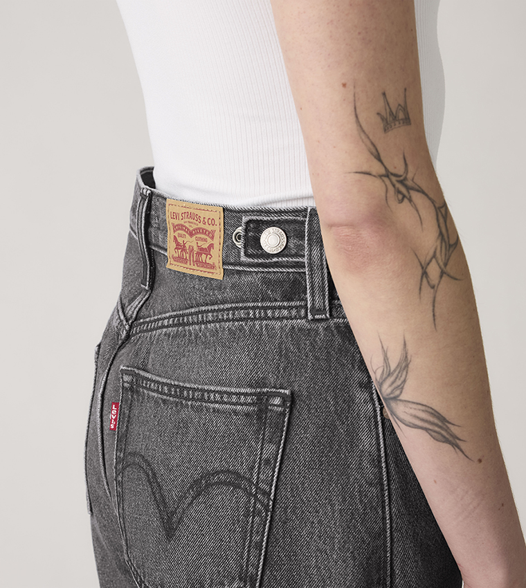 Cinch Washed High Waist Barrel Fit Jeans