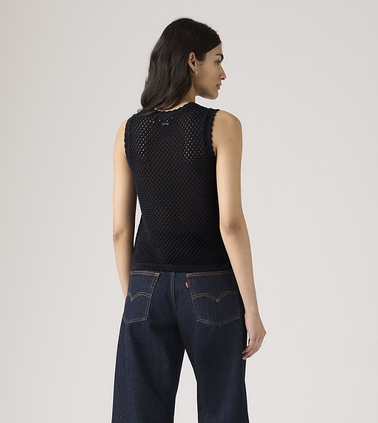 Adrienne Crochet Sleeveless Top