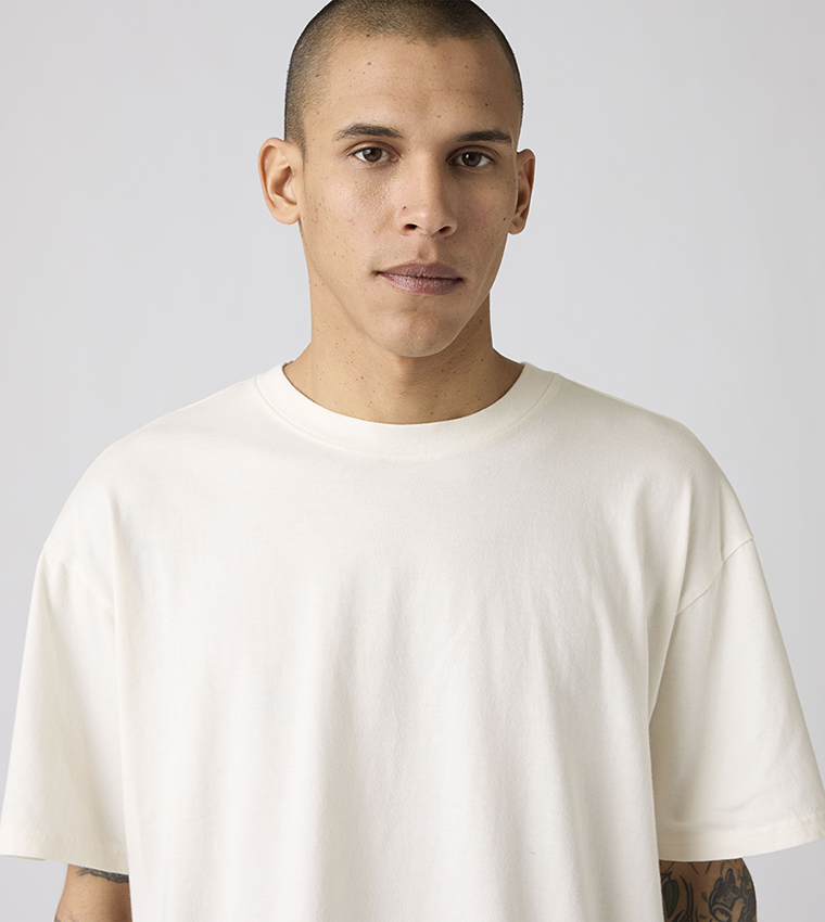 Solid Short Sleeves Boxy Fit T-Shirt