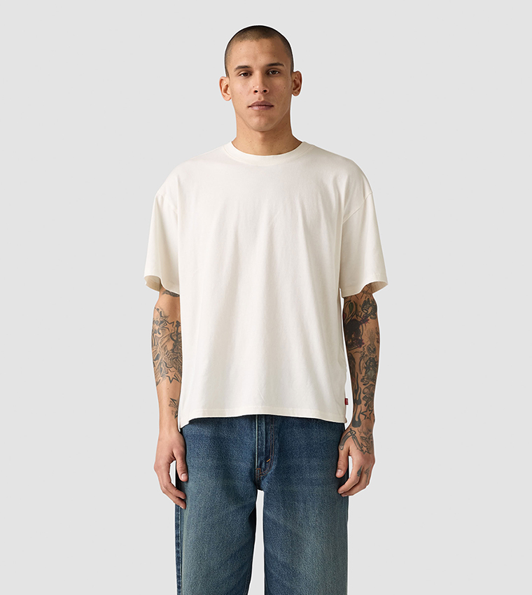 Solid Short Sleeves Boxy Fit T-Shirt