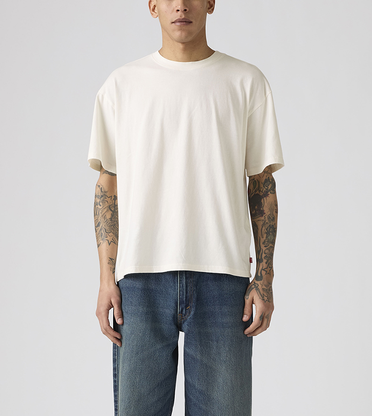 Solid Short Sleeves Boxy Fit T-Shirt