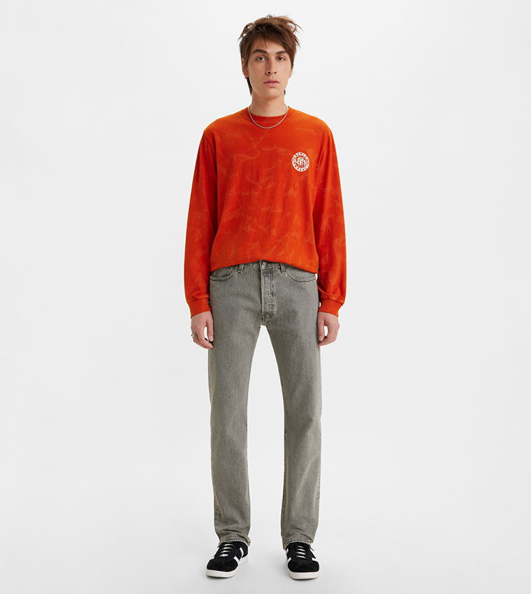 501® Original Washed Straight Fit Jeans