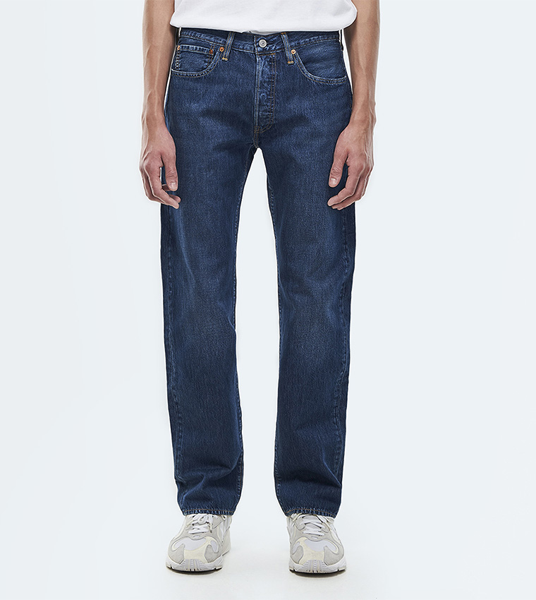 Buy Levi's 501 Original Straight Fit Jeans In Blue | 6thStreet Saudi Arabia
