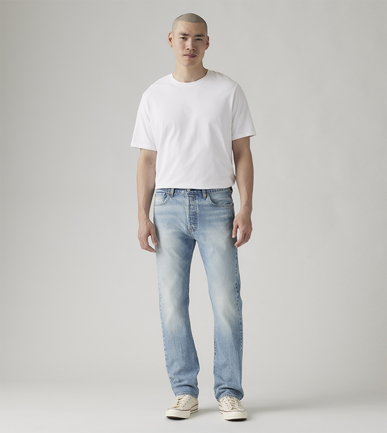 501 Original Faded Straight Fit Jeans